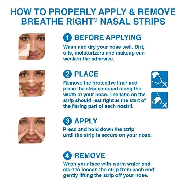 Breathe Right Nasal Strips - Extra Strength TAN