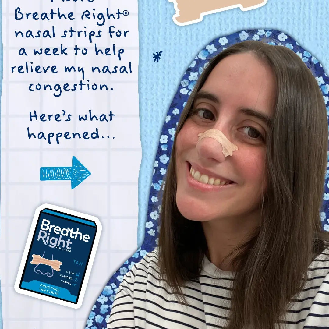 Breathe Right Nasal Strips - Extra Strength TAN